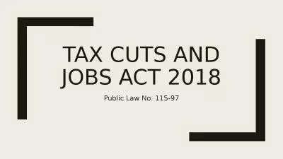 Tax cuts and jobs act 2018