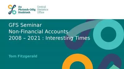GFS Seminar Non-Financial Accounts