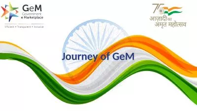 Journey of GeM Multiple issues existed in Indian public procurement till 2016
