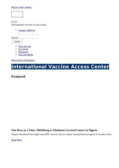 IVAC VIEW-hub Global Vaccine Introduction and Implementation Report