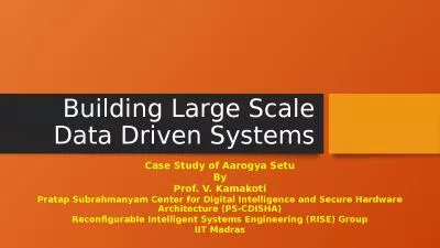 Building Large Scale Data Driven Systems