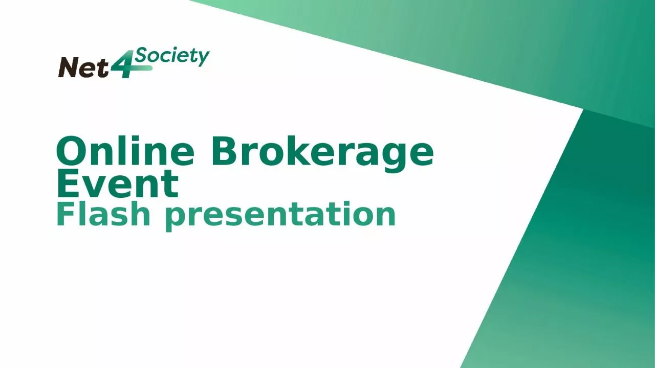 Online Brokerage Event Flash presentation