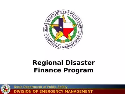 Regional Disaster Finance Program