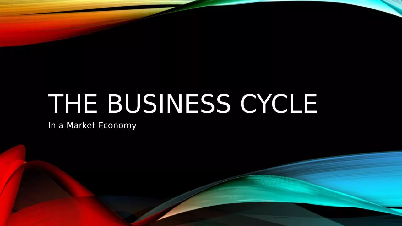 The business cycle In a Market Economy