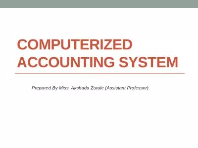 Computerized  Accounting System
