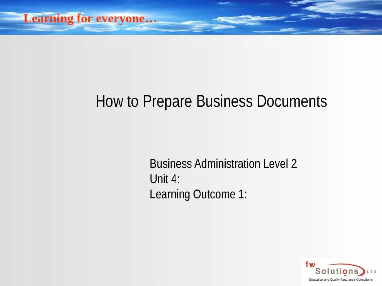 How to Prepare Business Documents