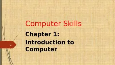Computer Skills  Chapter