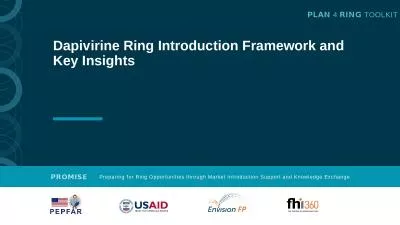 Dapivirine  Ring Introduction Framework and Key Insights