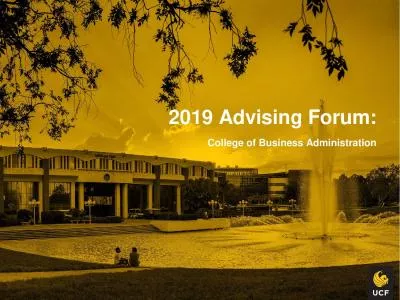 2019 Advising Forum: College of Business Administration