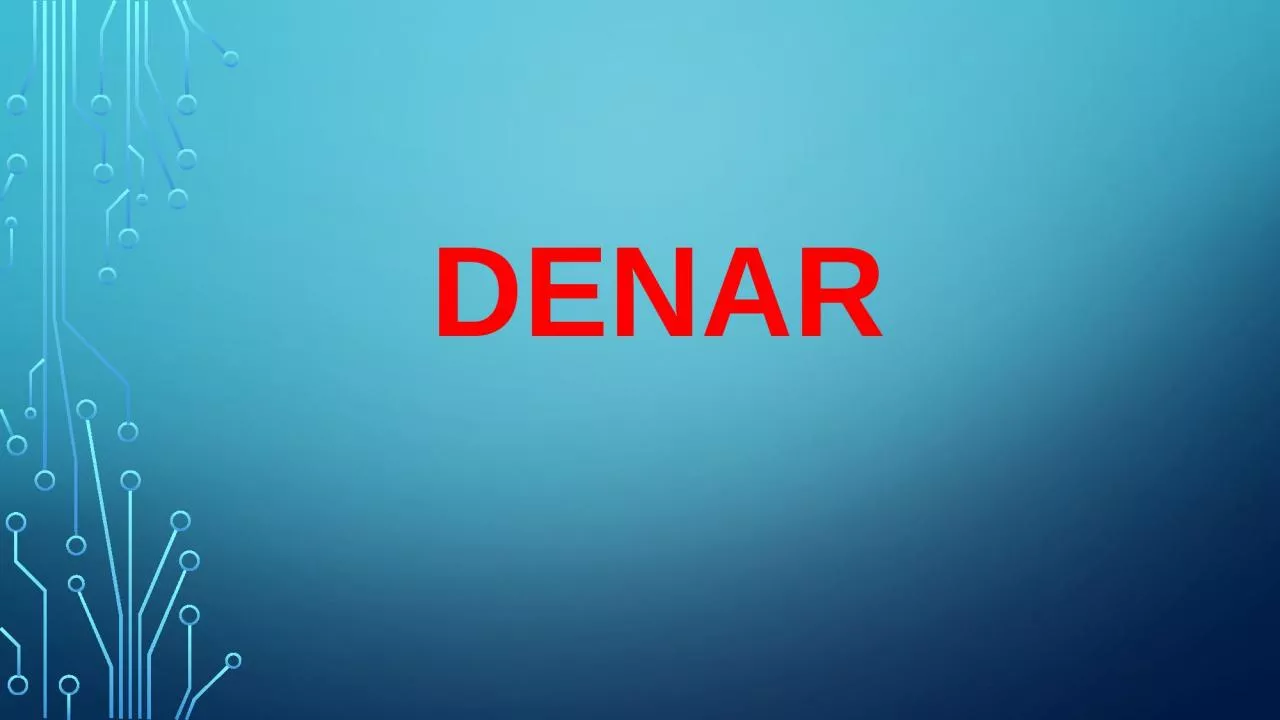 PPT-DENAR BANKOVCI