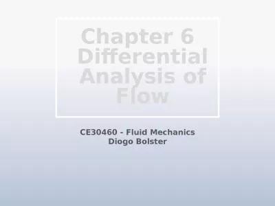 Chapter 6 Differential Analysis of Flow