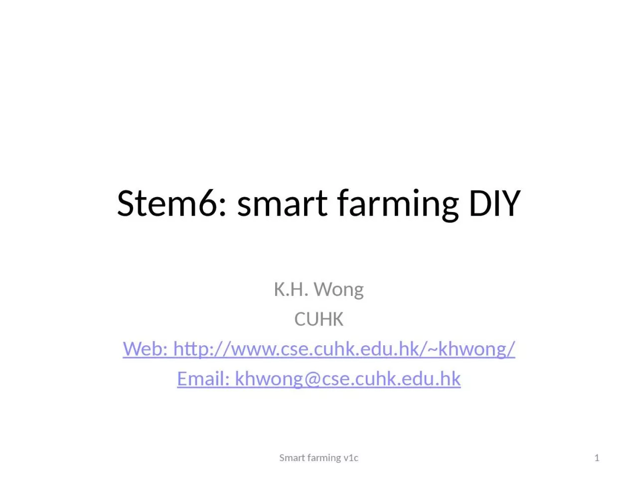 Stem6 : smart  farming DIY