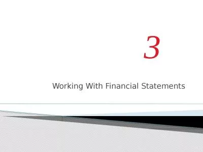 Working With Financial Statements
