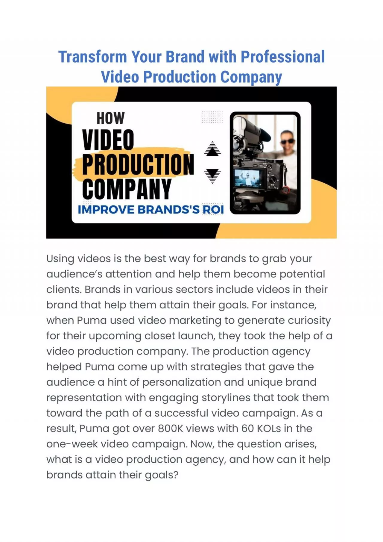 PDF-Transform Your Brand with Professional Video Production Company