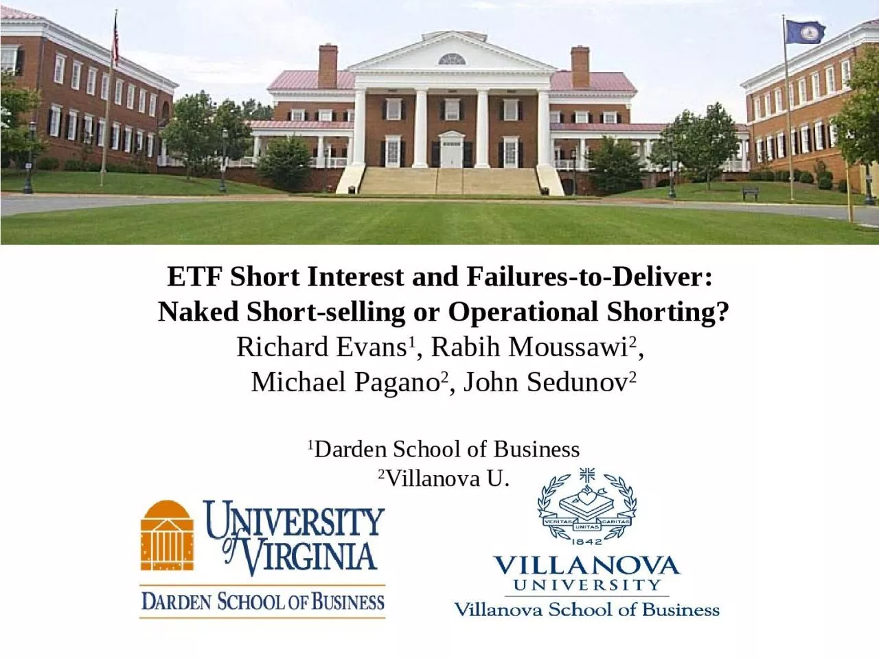 PPT-ETF Short Interest and Failures-to-Deliver