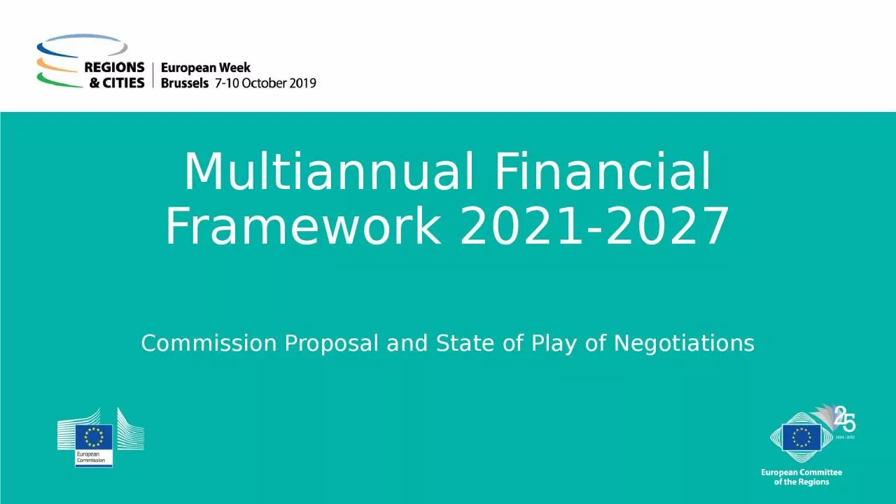 PPT-Multiannual Financial Framework 2021-2027