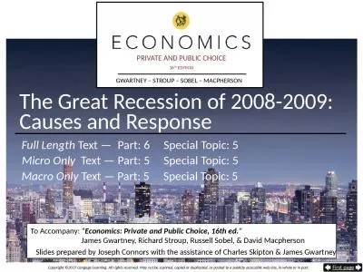 The  Great Recession of 2008-2009: Causes