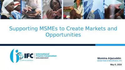 Supporting MSMEs to Create Markets and Opportunities