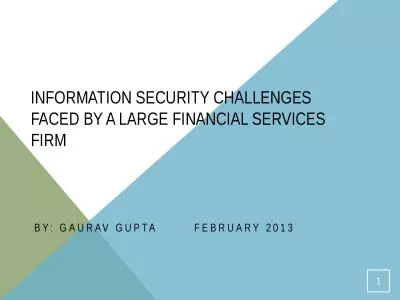 Information security  Challenges