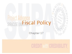 Fiscal Policy Chapter 17