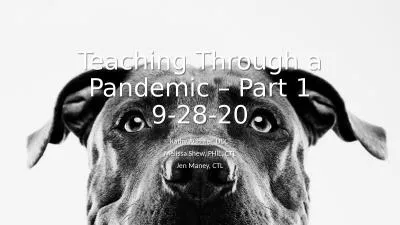 Teaching Through a Pandemic – Part 1