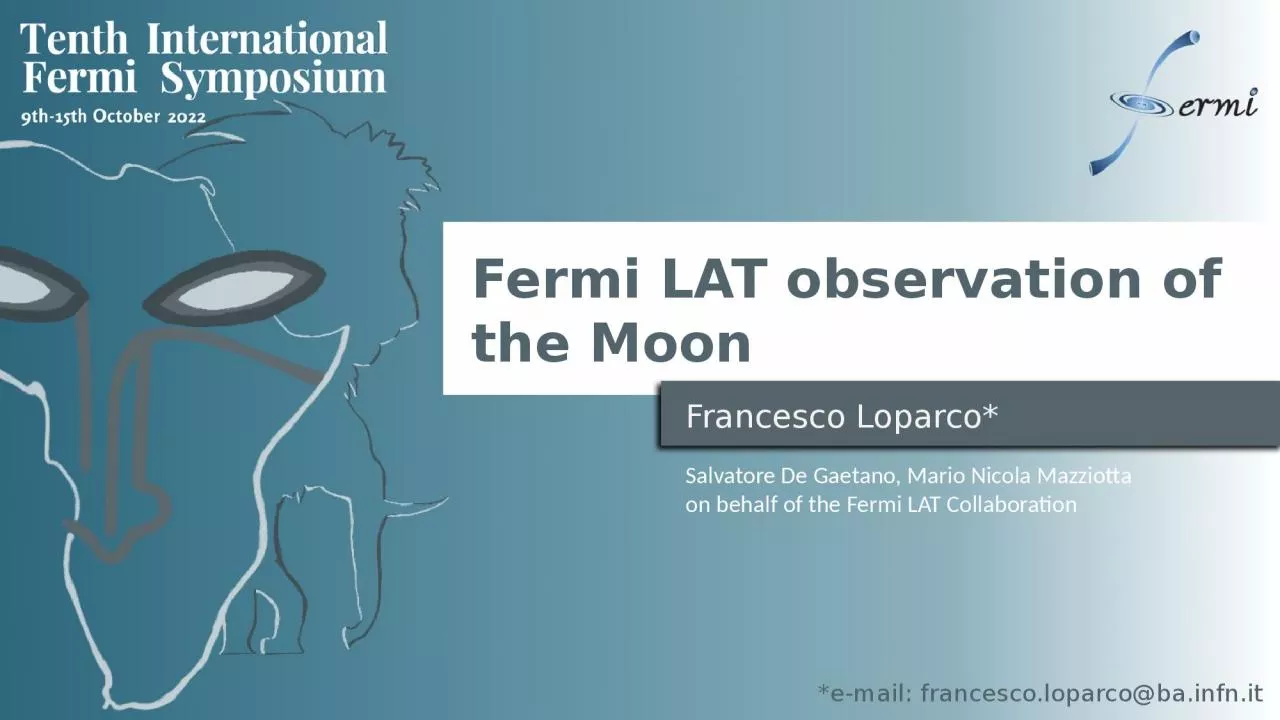 PPT-Fermi LAT observation of the Moon