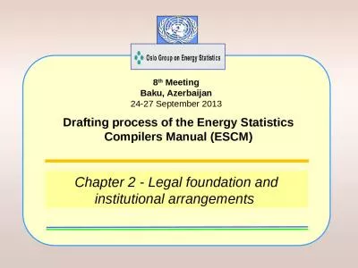 Chapter 2 - Legal foundation and institutional arrangements