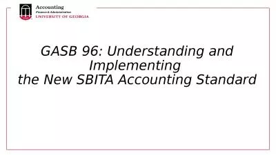 GASB 96: Understanding and Implementing