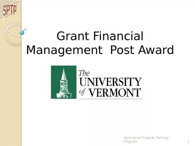 Grant Financial Management  Post Award