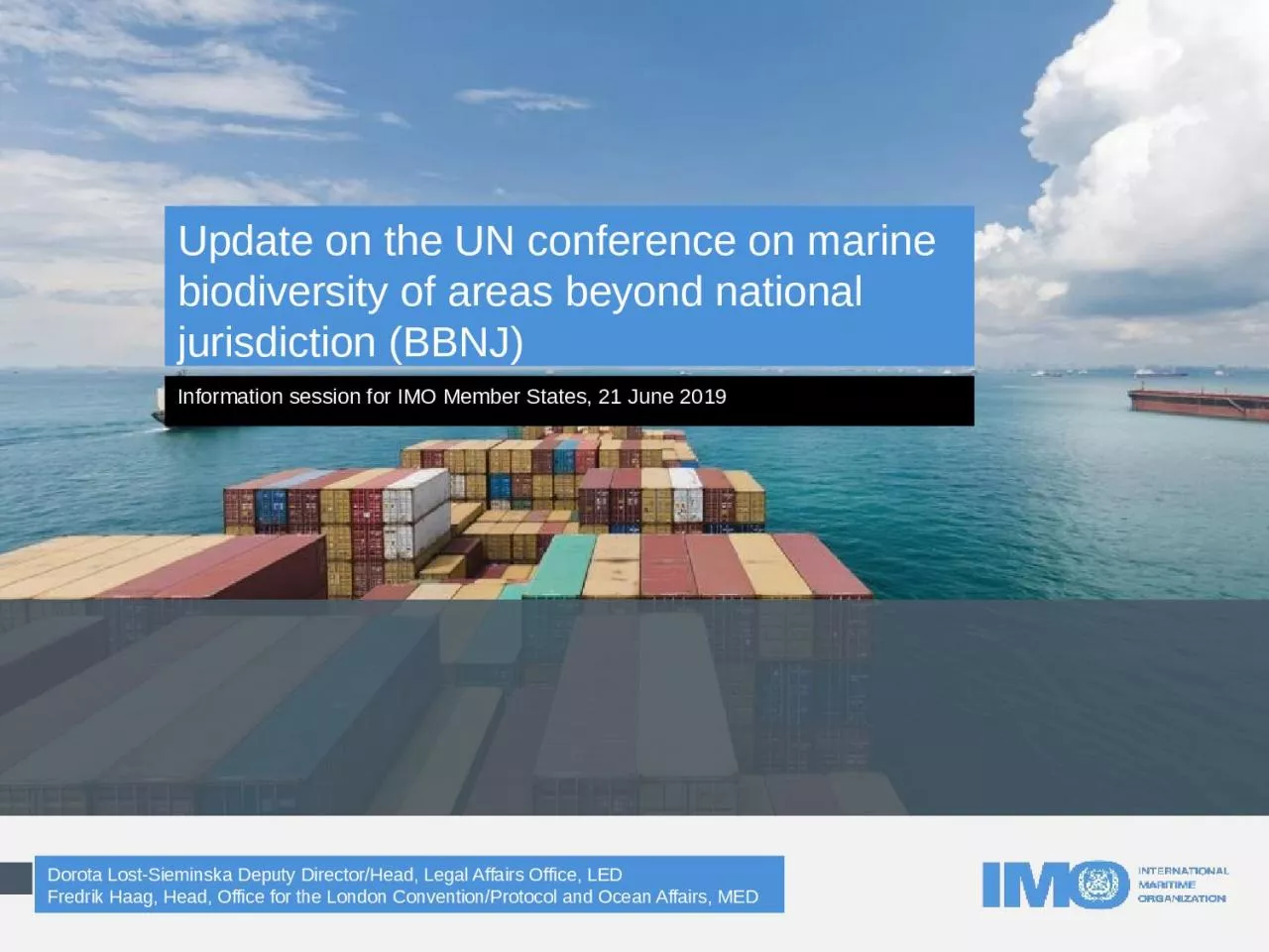 PPT-Update on the UN conference on marine biodiversity of areas beyond national jurisdiction