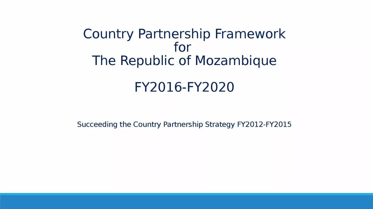 PPT-Country Partnership Framework