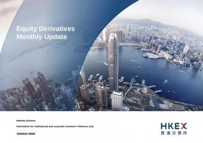 Equity Derivatives Monthly Update
