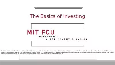 The Basics  of Investing