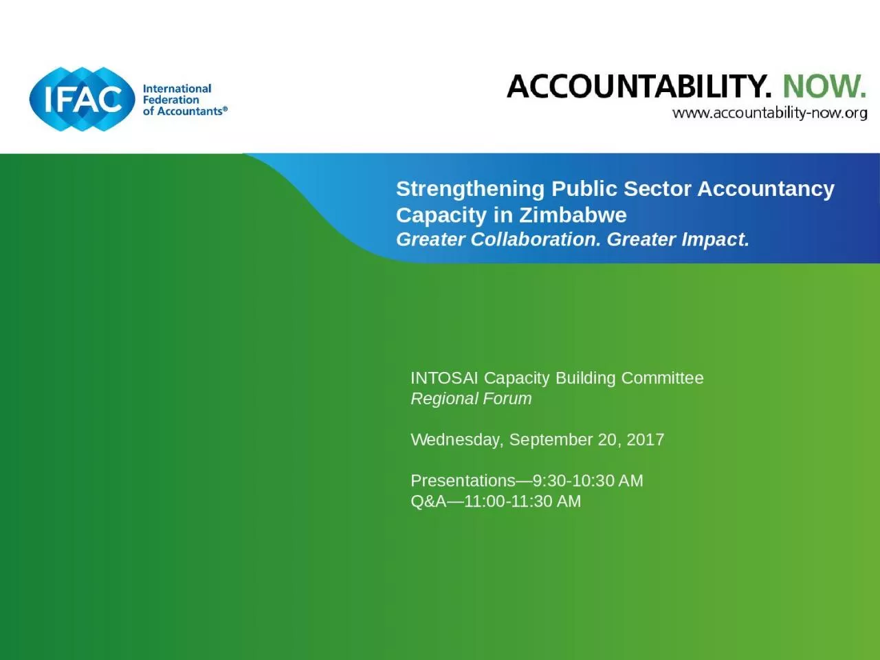 PPT-Strengthening Public Sector Accountancy Capacity in Zimbabwe