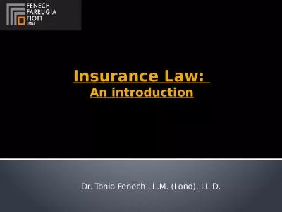 Insurance Law:  An introduction