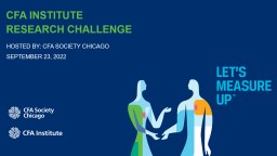 CFA institute research challenge