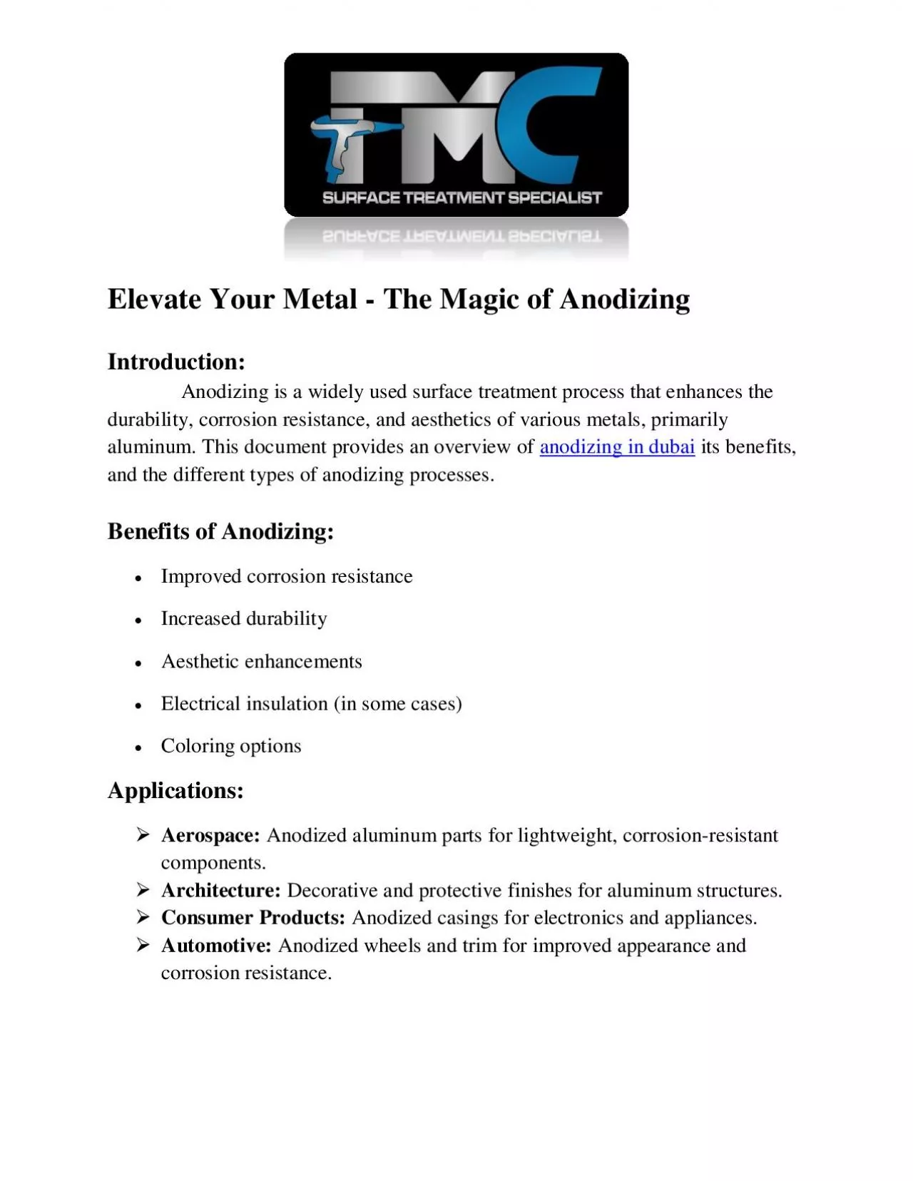 Elevate Your Metal - The Magic of Anodizing