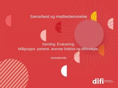 Samarbeid og medbestemmelse