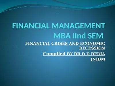 FINANCIAL MANAGEMENT  MBA