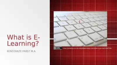 What   is  E-Learning? Konstanze