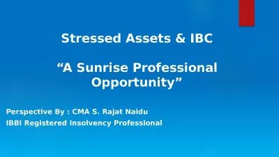 Stressed Assets & IBC