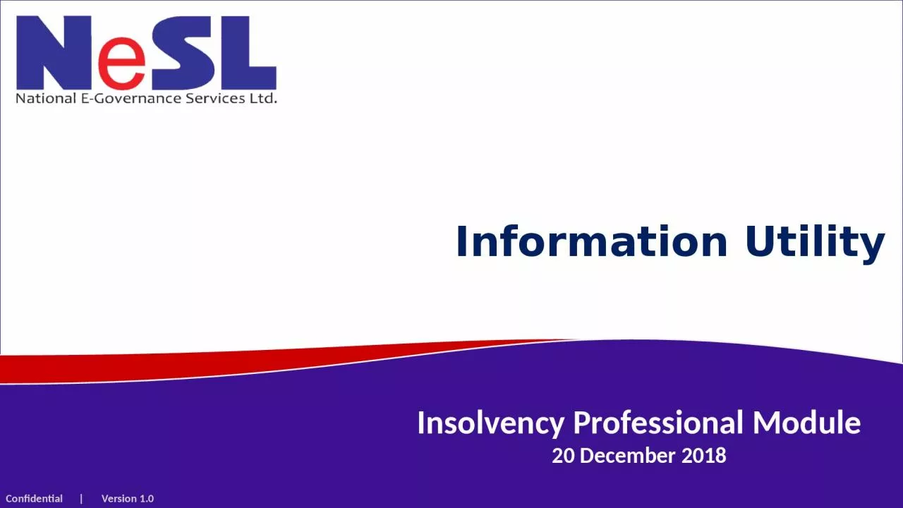 PPT-Insolvency Professional Module