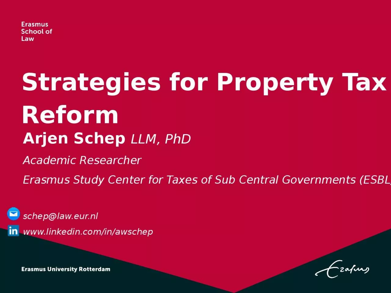 PPT-Strategies for Property Tax Reform