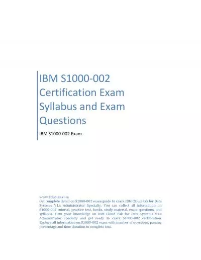 IBM S1000-002 Certification Exam Syllabus and Exam Questions