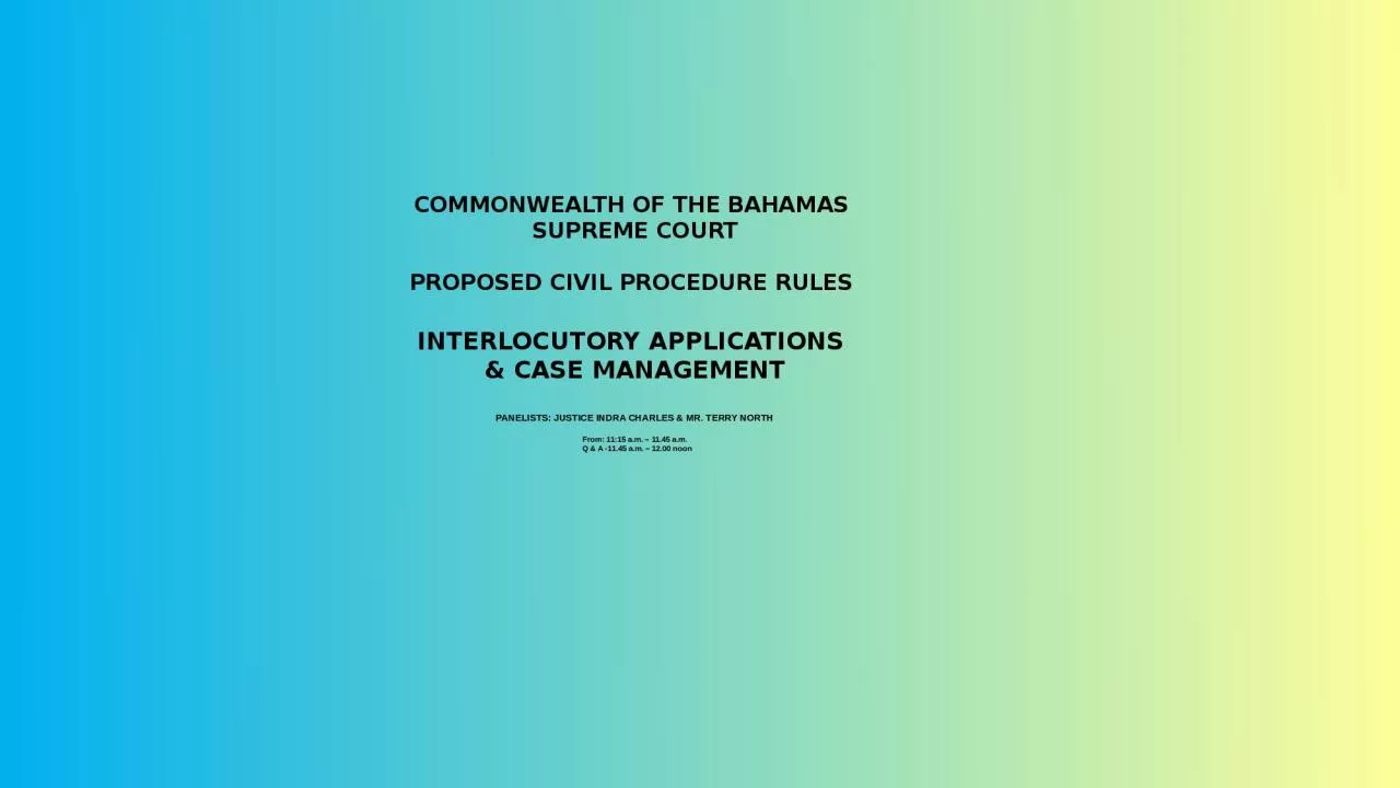 PPT-COMMONWEALTH OF THE BAHAMAS