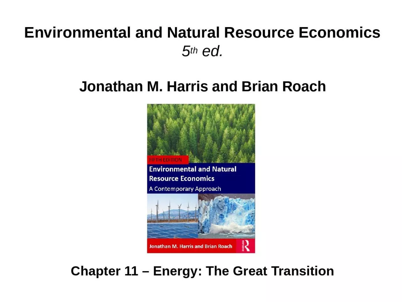 PPT-Environmental and Natural Resource Economics