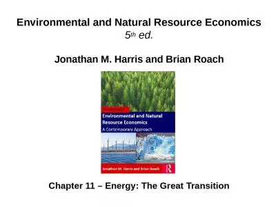 Environmental and Natural Resource Economics