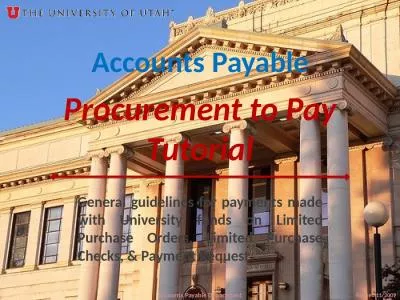 Procurement to Pay Tutorial