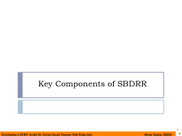 Key Components of SBDRR Lesson I learnt from this video