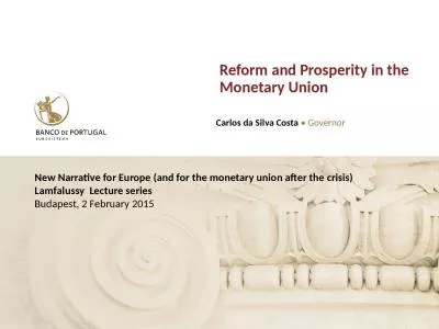 Reform and Prosperity in the Monetary Union